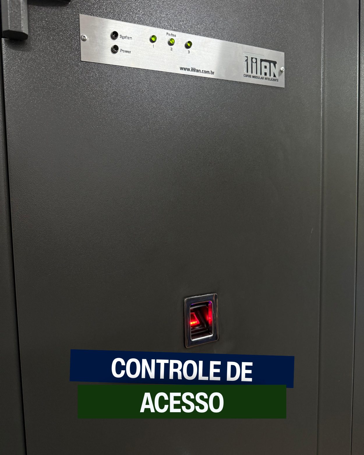 Cofre iTitan - Controle de Acesso Biométrico
