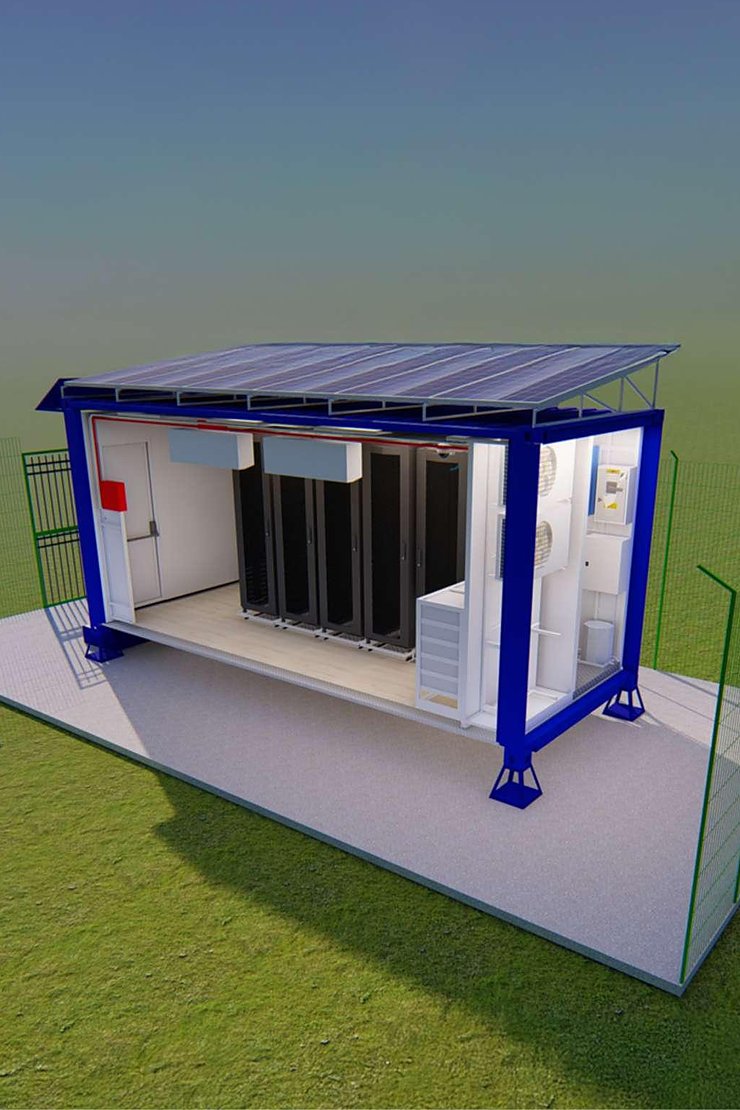 Smart Shelter MDC — abrigo técnico modular em contêiner