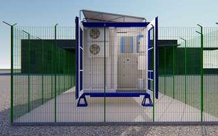 Frente e climatização — Smart Shelter MDC