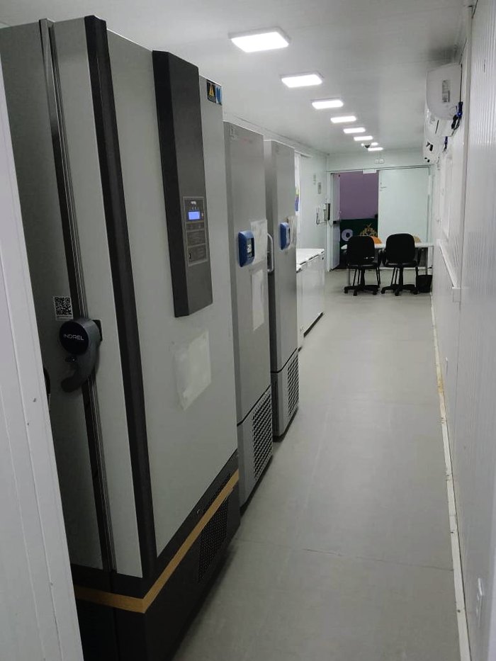 Corredor de acesso às câmaras