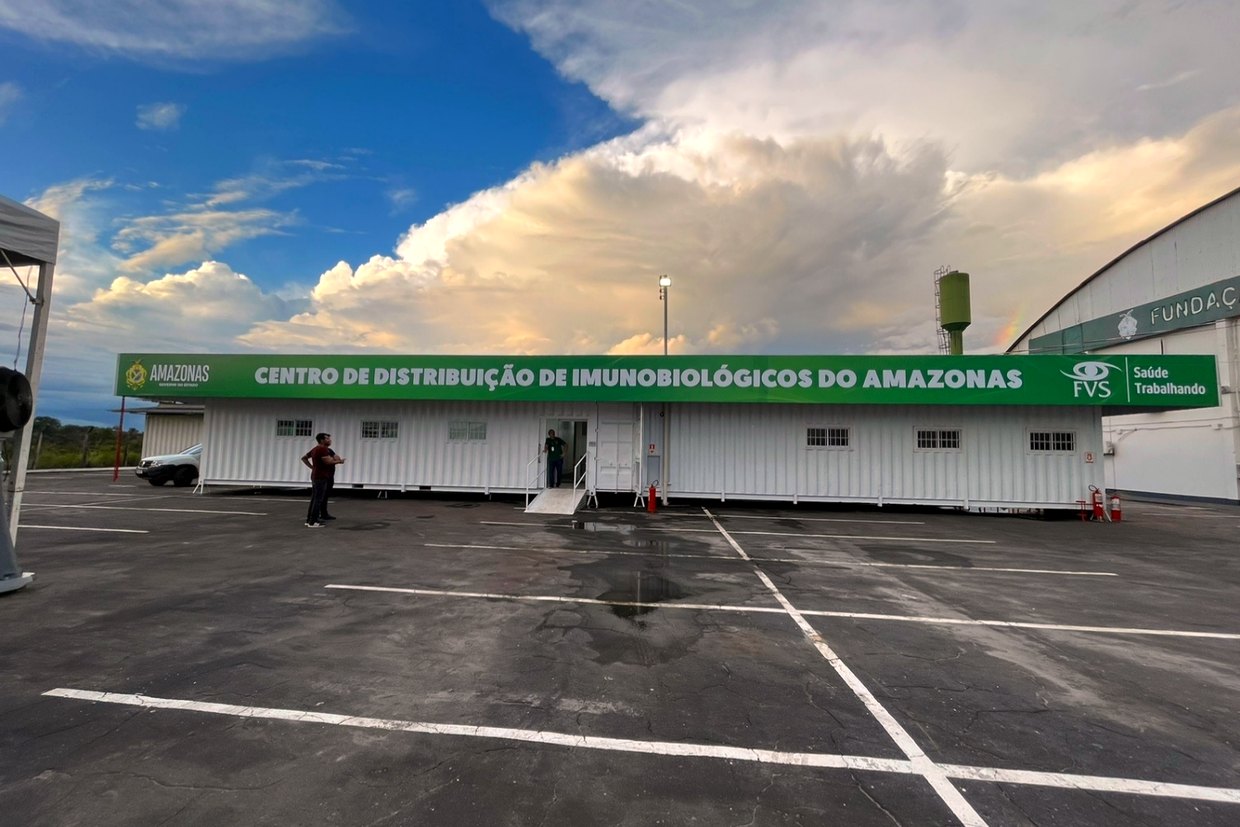 Fachada do centro de distribuição