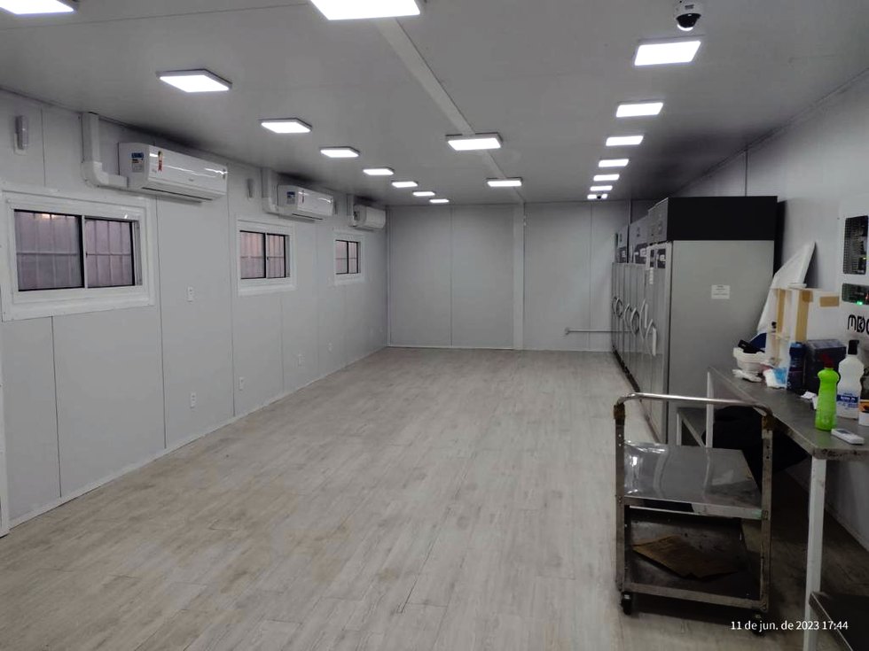 Interior de um módulo de armazenamento biológico da MDC